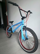 Blue Black and Red BMX Bike